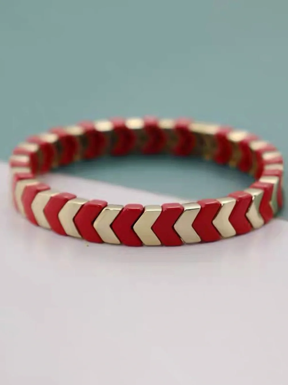 Roxanne Assoulin - Rainbow Brite Bit X Bit Arrow Colorful Stretch Bracelet